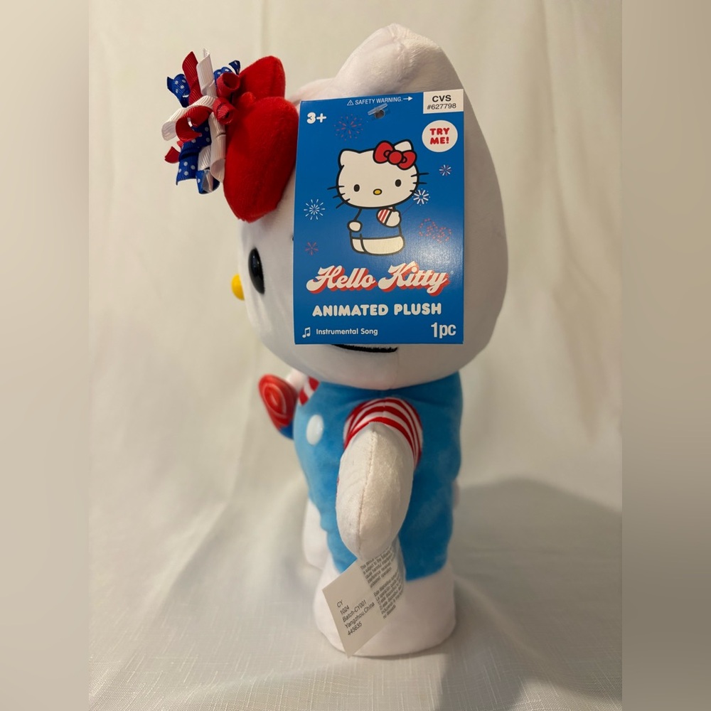 Hello Kitty Fourth Of July Side Stepper Plush - Picture 5 of 5